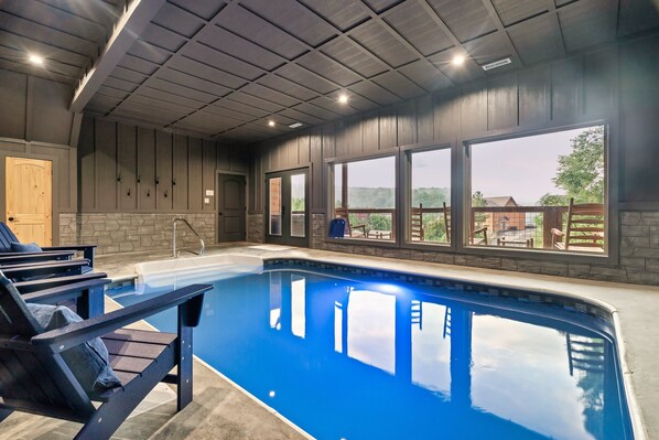 Indoor heated swimming pool