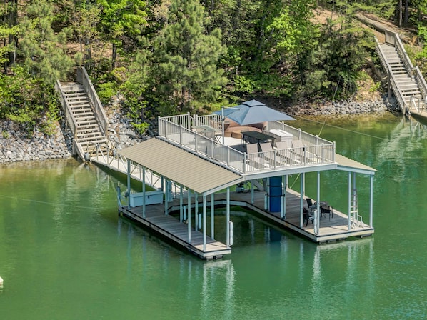 Water toys and Lily Pad Provided