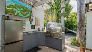 You're going to love the outdoor kitchen...