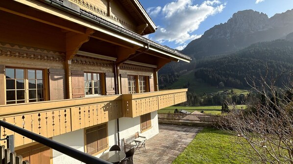 views of the chalet in summer 