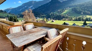 beautiful views from the balcony in summer 