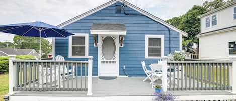Wareham Vacation Rental | 3BR | 1BA | Stairs Required | 600 Sq Ft