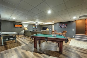 Lower-level game room