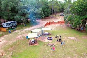 Moto ranch at Croom fire, common area. great place to gather and make memories, and new friends