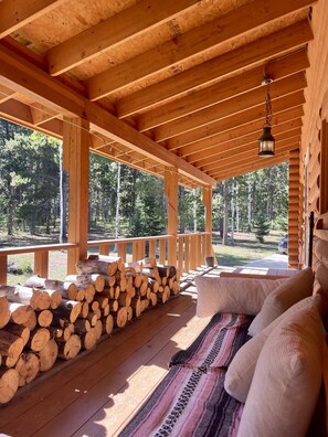 Porch in front of the property 