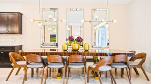 Dine in elegance and comfort in our spacious dining area, offering you the perfect setting for enjoying meals and creating memorable moments during your stay.