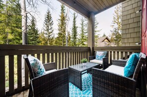 Outdoor patio with conversational seating