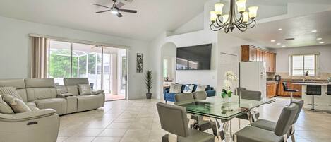 Cape Coral Vacation Rental | 3BR | 2BA | 2,000 Sq Ft | 1 Step Required to Access