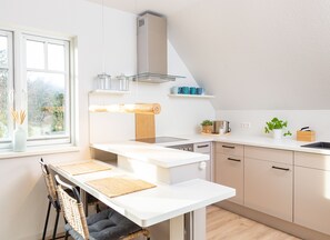 Kitchen in holiday apartment  54 Nord in Nebel on the island Amrum