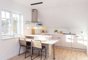 Kitchen in holiday apartment  54 Nord in Nebel on the island Amrum