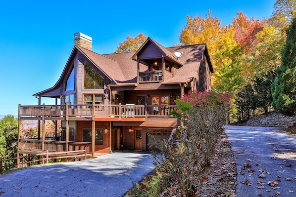 Driveway View of the Cabin