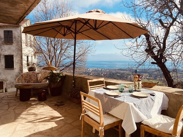 Terrasse avec vue panoramique 