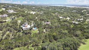 Areal view in proximity to Canyon Lake