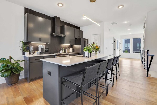 Fully stocked kitchen