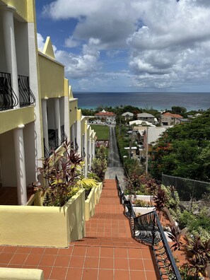 Life at the top!! Steps to/from entry gate to Costa Vista 1. Look at that view!!