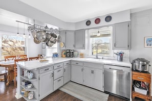 Kitchen available for guests