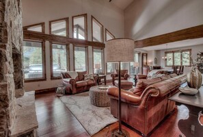 This house boasts plenty of comfortable seating for everyone.