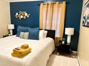 King size bed, ready to relax.