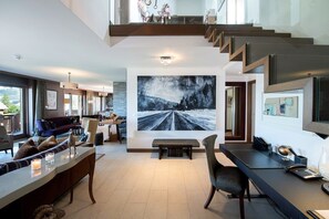 Relax with friends and family in our luxurious duplex apartment.