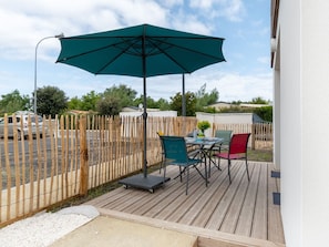 Sky, Furniture, Property, Cloud, Building, Chair, Table, Shade, Outdoor Furniture, Porch