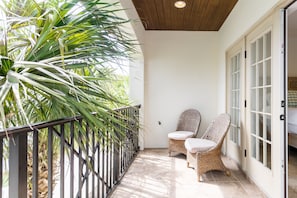 Private balconies in two bedrooms.