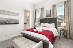 Our third bedroom has a Queen size bed, closet and shared bath.