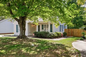 The ranch house with only a step over the threshold makes it very accessible.