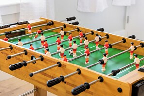 Lively foosball table, promising hours of excitement and friendly competition, adding a vibrant touch to your leisure activities and making your stay even more enjoyable.




