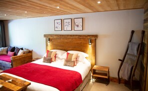Owl Bedroom - double, twin, family. Terrace view
