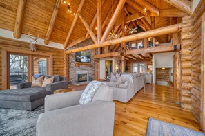 Large Living Room with Plenty of Seating 