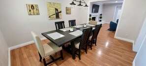 Enjoy a meal in the formal dining room
