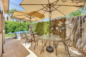 Yard | Soaking Pool | Homeowner On-Site
