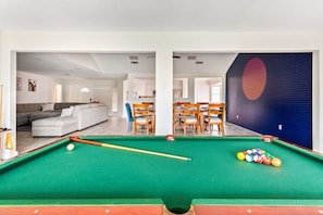 Enjoy our professionally installed pool table during your stay!