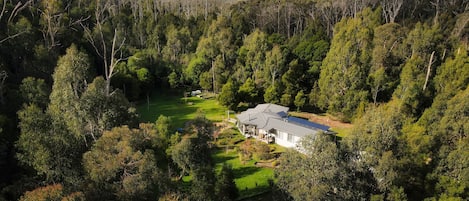 Blackwood bush retreat is tucked away in the forest