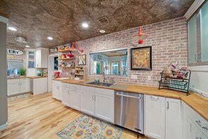 Plenty of space in the kitchen area for entertaining