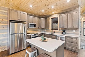 fully stocked kitchen