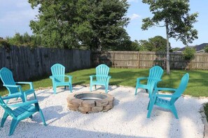 Fire-pit in the backyard