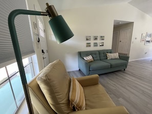 living room has an open concept and easy to host large families.
