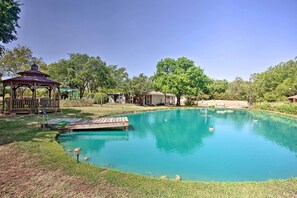 House Exterior | Shared Gazebo | Pond On-Site