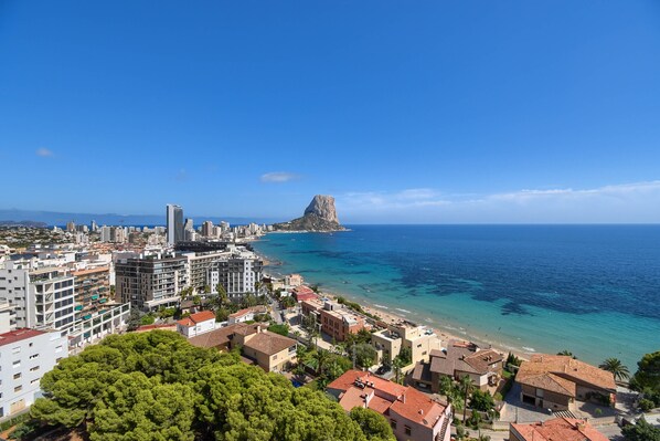 Vue sur la plage ou l’océan