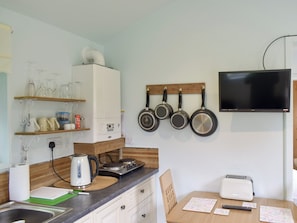 Open plan living space | Shepherds Hut 3 in Kent - The Shepherds Huts at Laddingford, Laddingford, near Maidstone