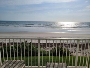 View of ocean from balcony