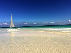 Playacar private beach is 500 ft away