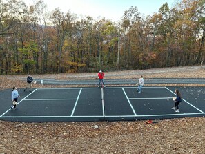 Private pickle ball court at Overlook Lodge!