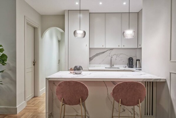 Kitchen Area and area for casual dinning