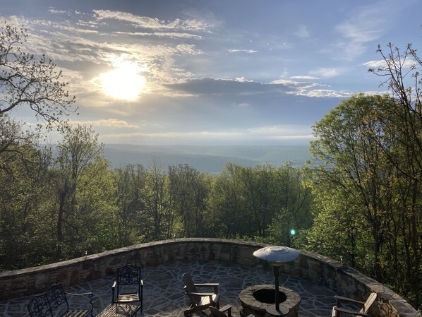 Morning coffee, graced by the heavens

