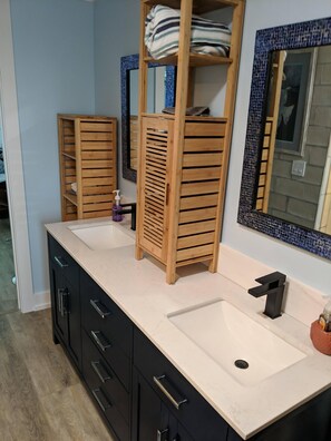 His and Hers double sink in the bathroom