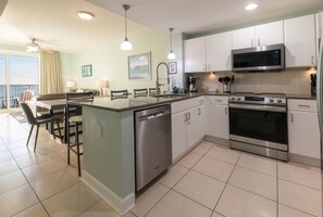 Kitchen new appliances to patio