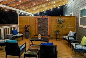 Take in the serene night magic under the outdoor lighting at the Retreat!