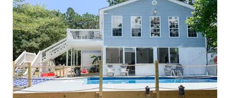 Rear View of Home and Pool